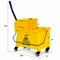 Rolling Mop Bucket with Side Press Wringer and 3" Wheels